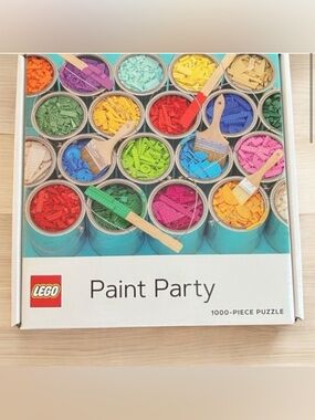 NEW LEGO Paint Party 1000-Piece Jigsaw Puzzle - Multicolor Chronicle Books